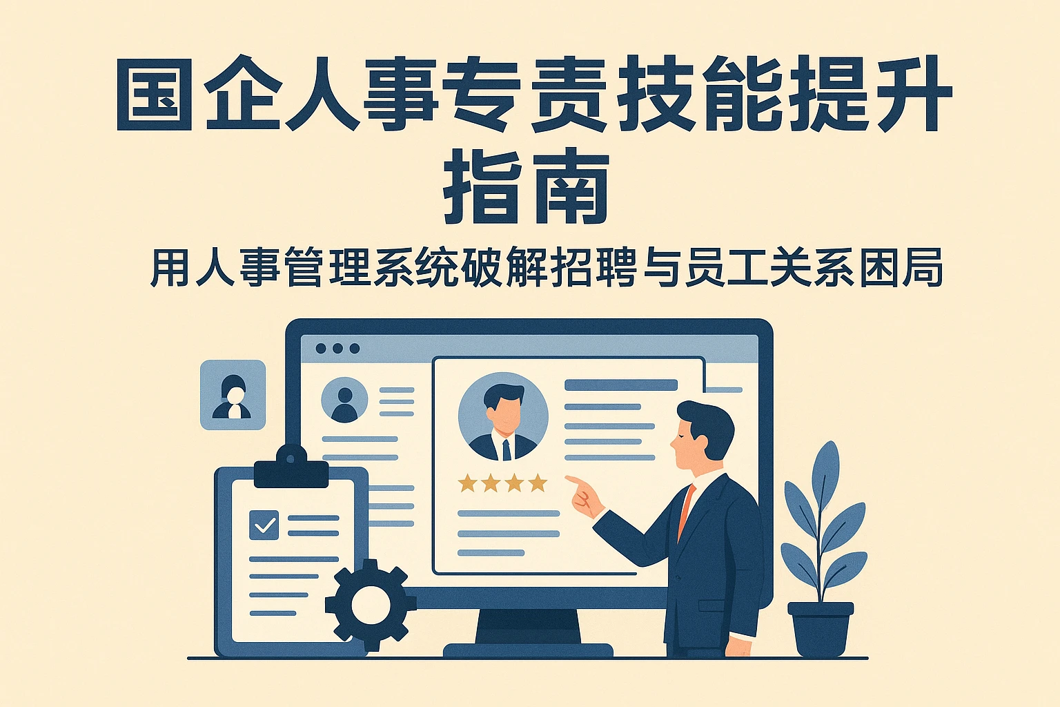 国企人事专责技能提升指南:用人事管理系统破解招聘与员工关系困局