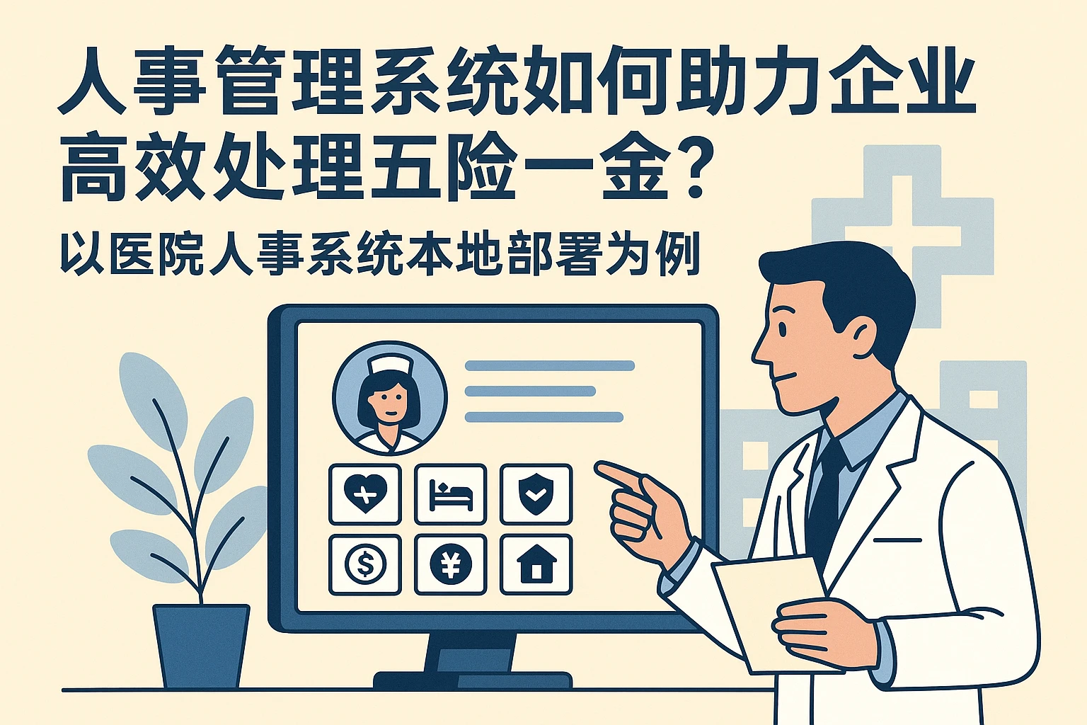 人事管理系统如何助力企业高效处理五险一金？以医院人事系统本地部署为例