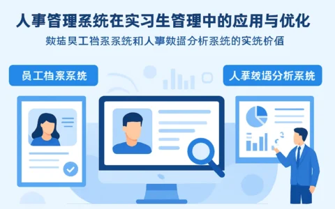 人事管理系统在实习生管理中的应用与优化——聚焦员工档案系统和人事数据分析系统的实践价值