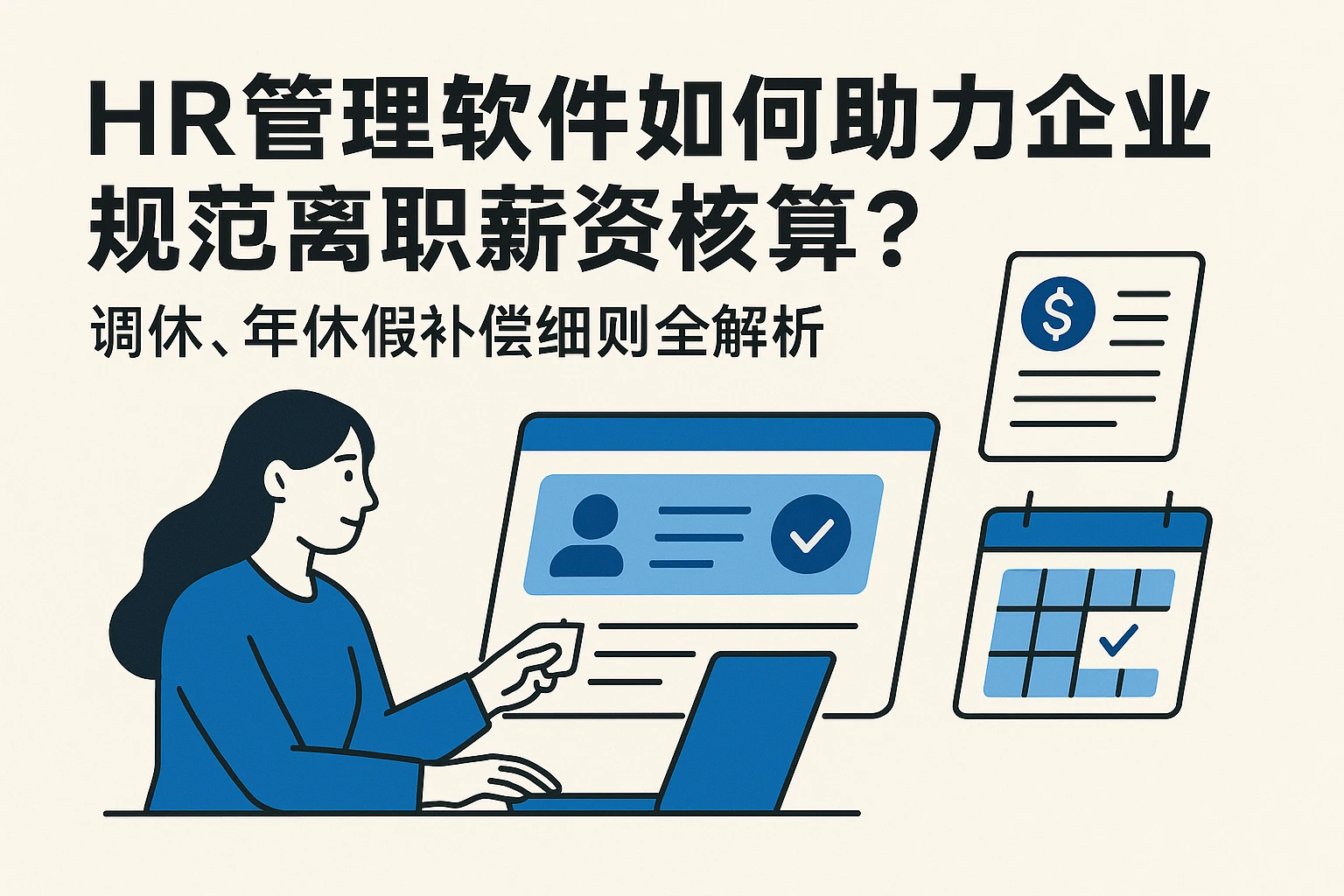 HR管理软件如何助力企业规范离职薪资核算？调休、年休假补偿细则全解析