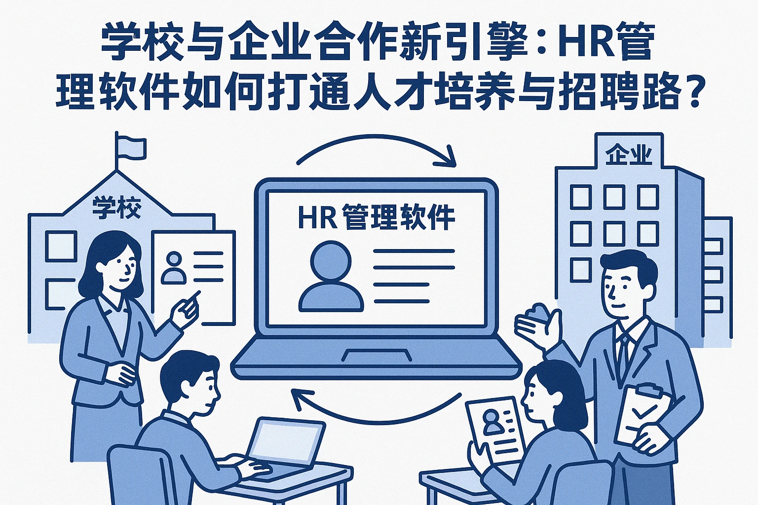 学校与企业合作新引擎：HR管理软件如何打通人才培养与招聘链路？