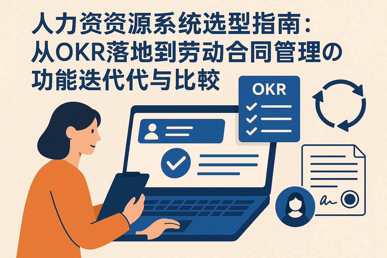 人力资源系统选型指南：从OKR落地到劳动合同管理的功能迭代与比较