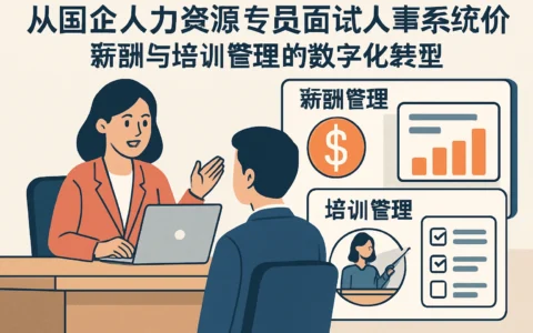 从国企人力资源专员面试看人事系统价值：薪酬与培训管理的数字化转型