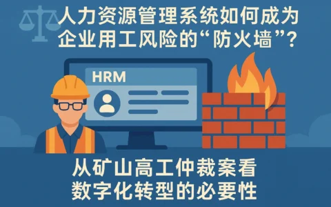 人力资源管理系统如何成为企业用工风险的“防火墙”？从矿山高工仲裁案看数字化转型的必要性