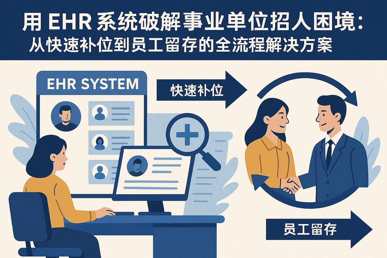 用EHR系统破解事业单位招人困境：从快速补位到员工留存的全流程解决方案