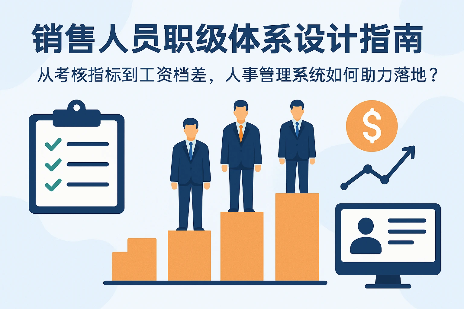 销售人员职级体系设计指南：从考核指标到工资档差，人事管理系统如何助力落地？