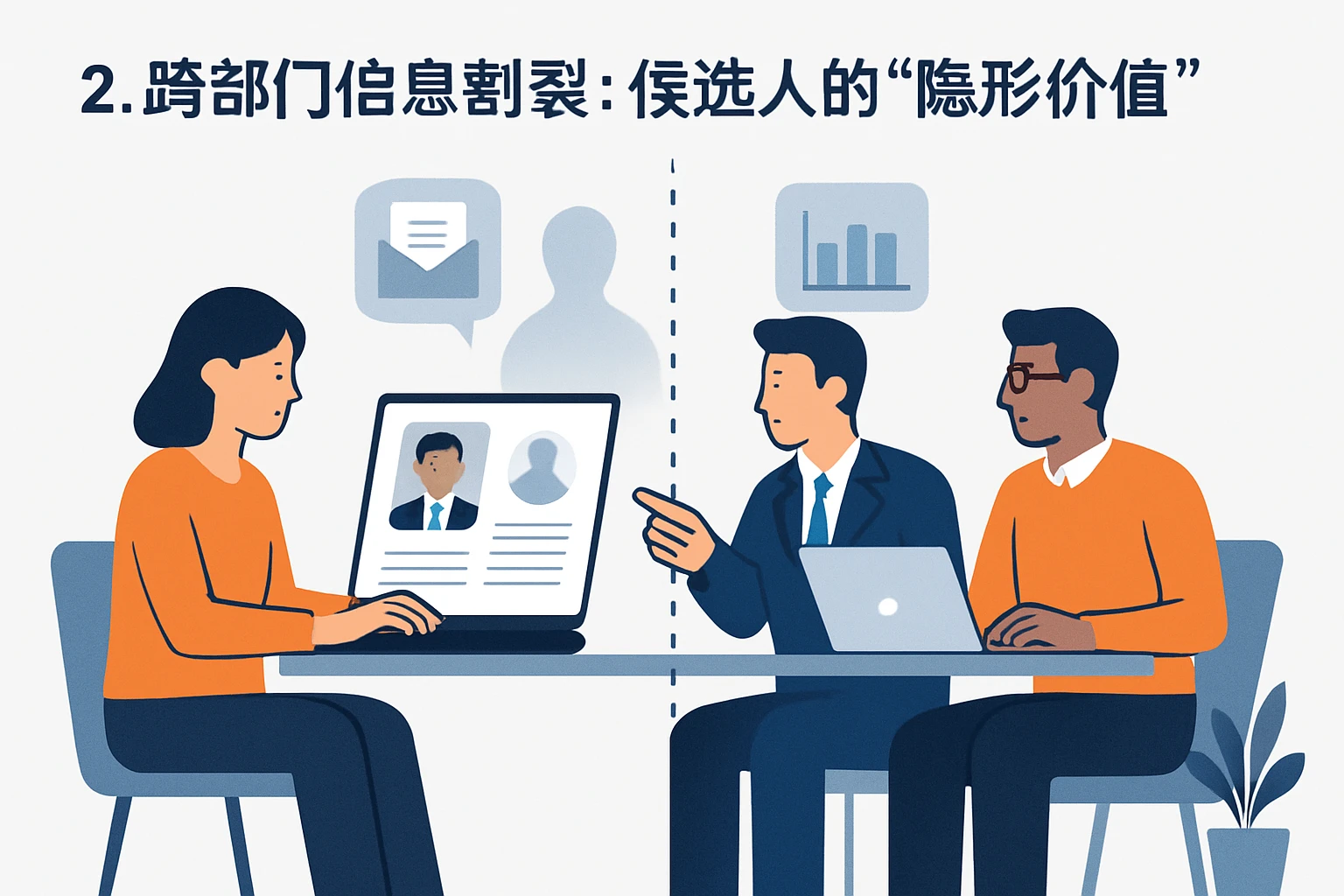 2. 跨部门信息割裂：候选人的“隐形价值”被忽视