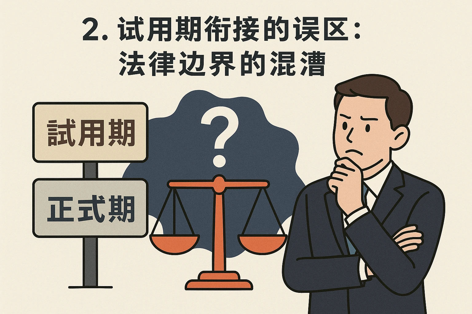 2. 试用期衔接的误区:法律边界的混淆