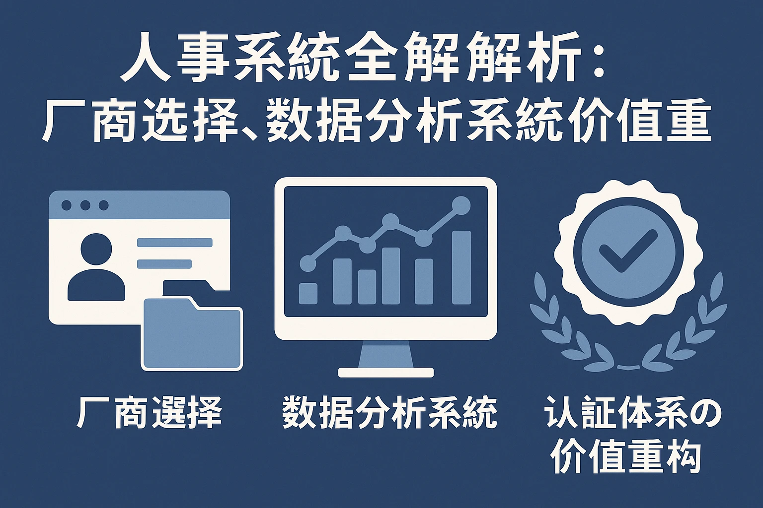 人事系统全解析：厂商选择、数据分析系统及认证体系的价值重构