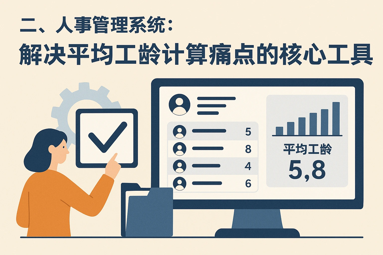 二、人事管理系统：解决平均工龄计算痛点的核心工具