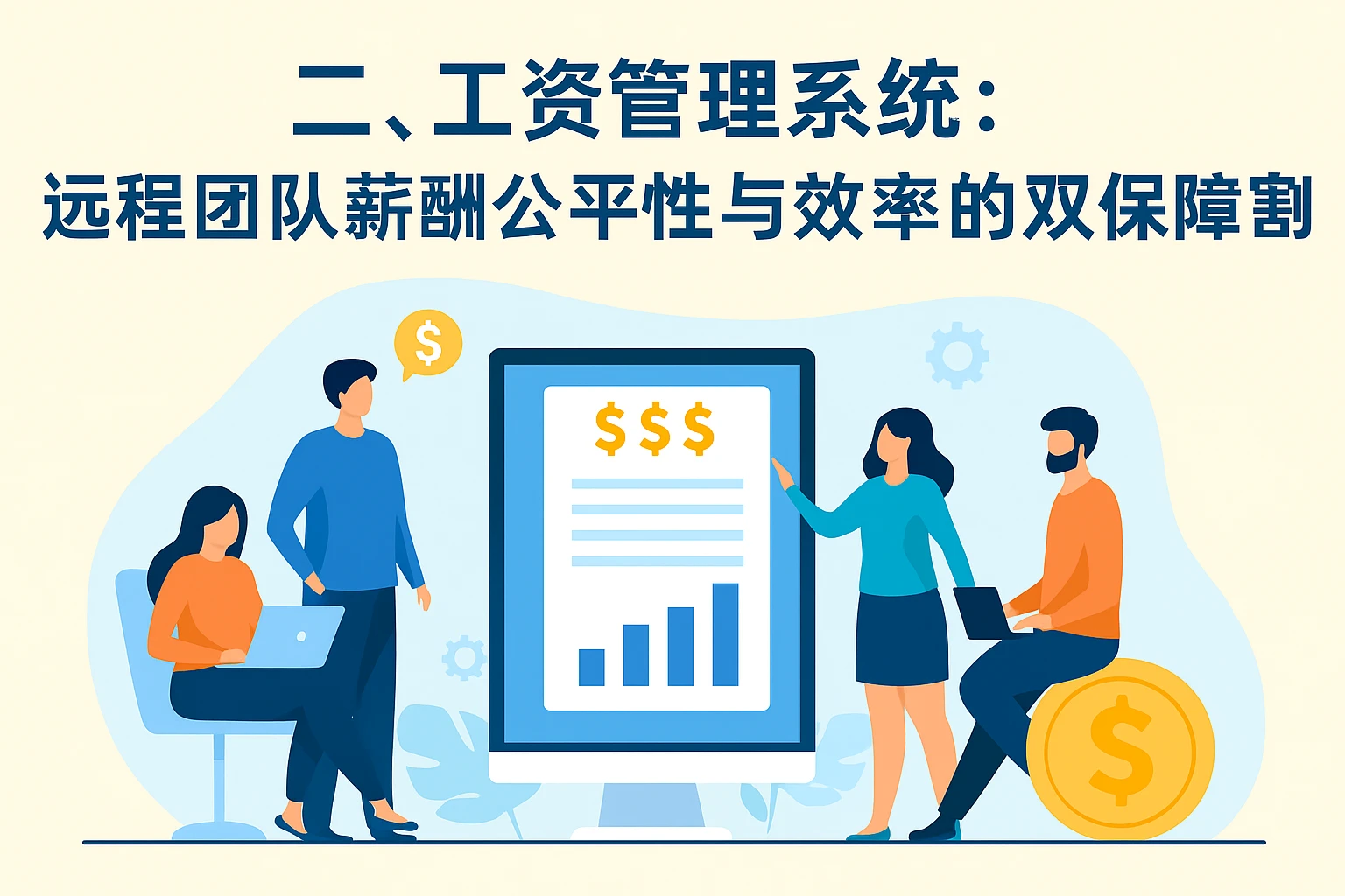 二、工资管理系统：远程团队薪酬公平性与效率的双保障