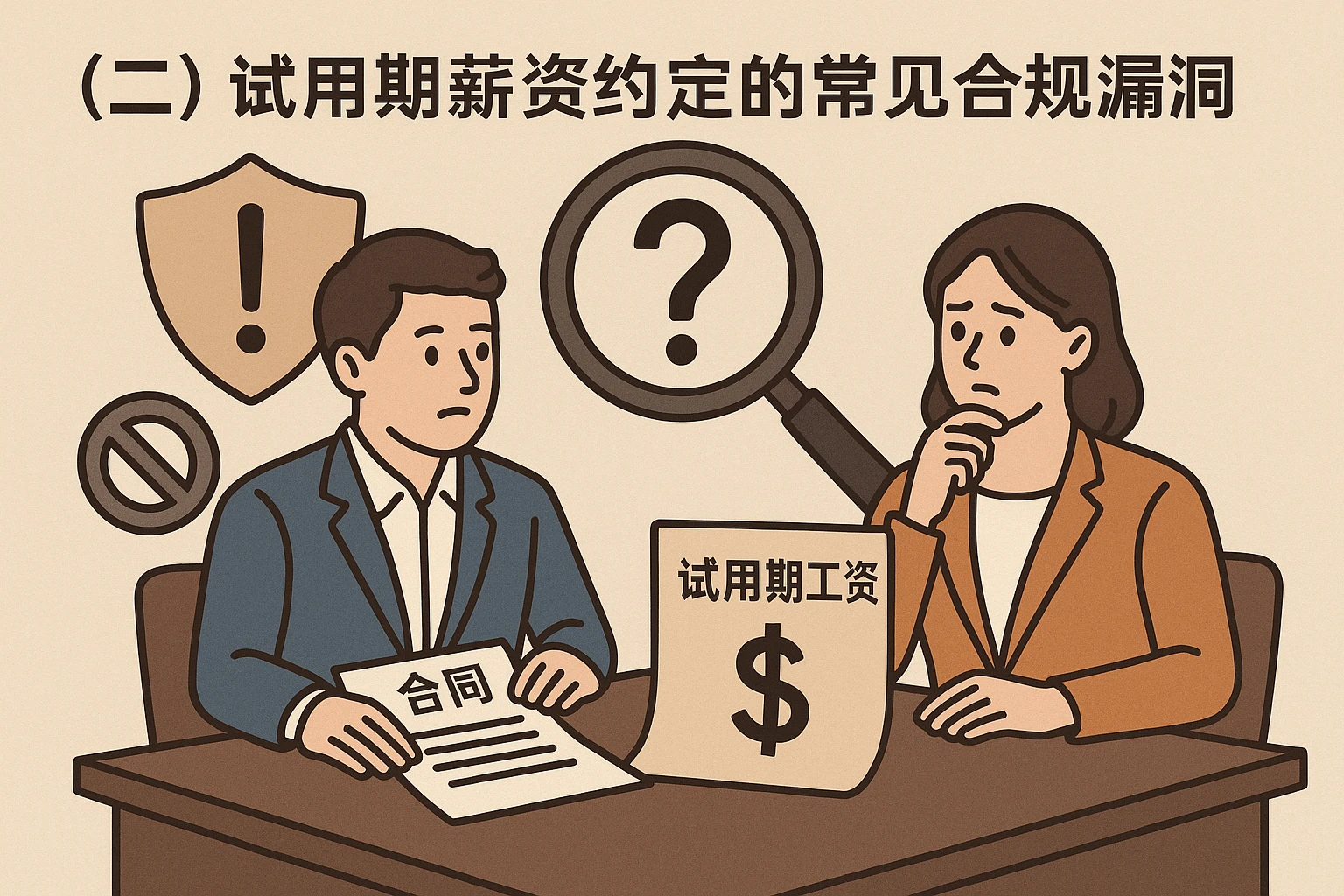 （二）试用期薪资约定的常见合规漏洞