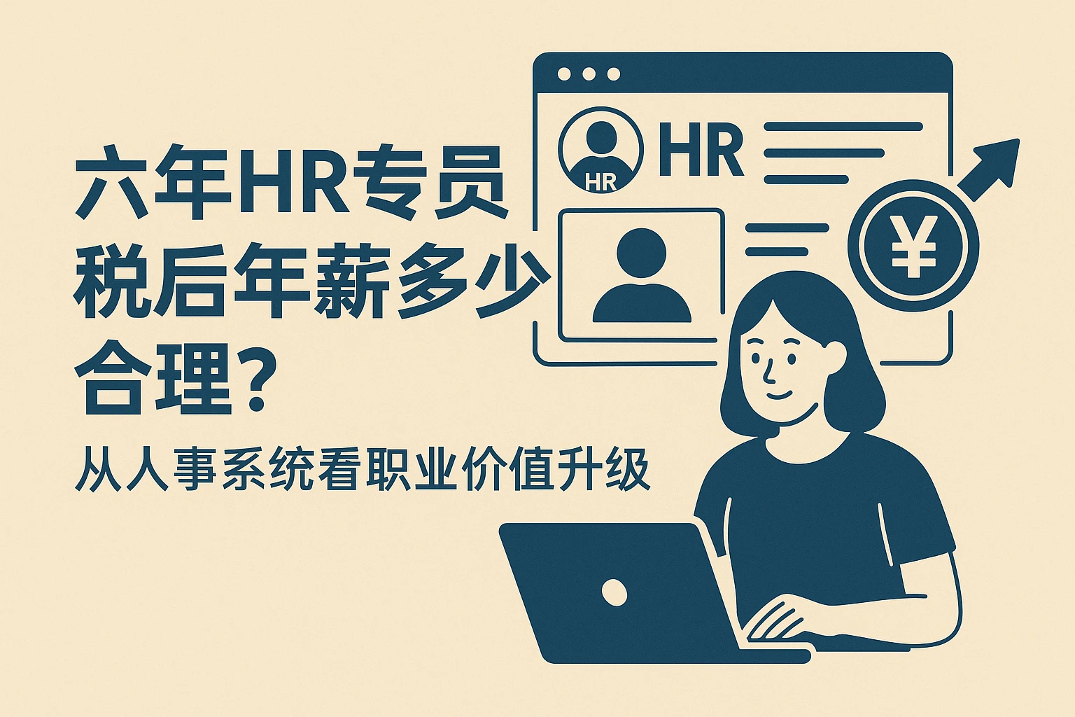 六年HR专员税后年薪多少合理？从人事系统看职业价值升级