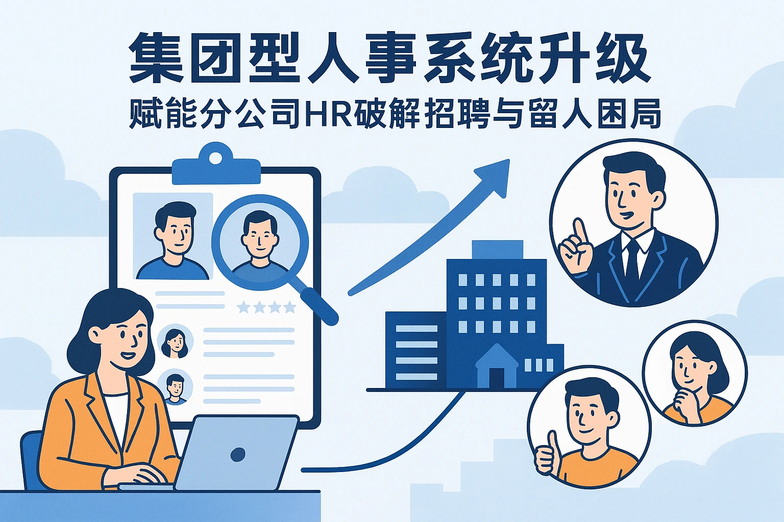 集团型人事系统升级：赋能分公司HR破解招聘与留人困局