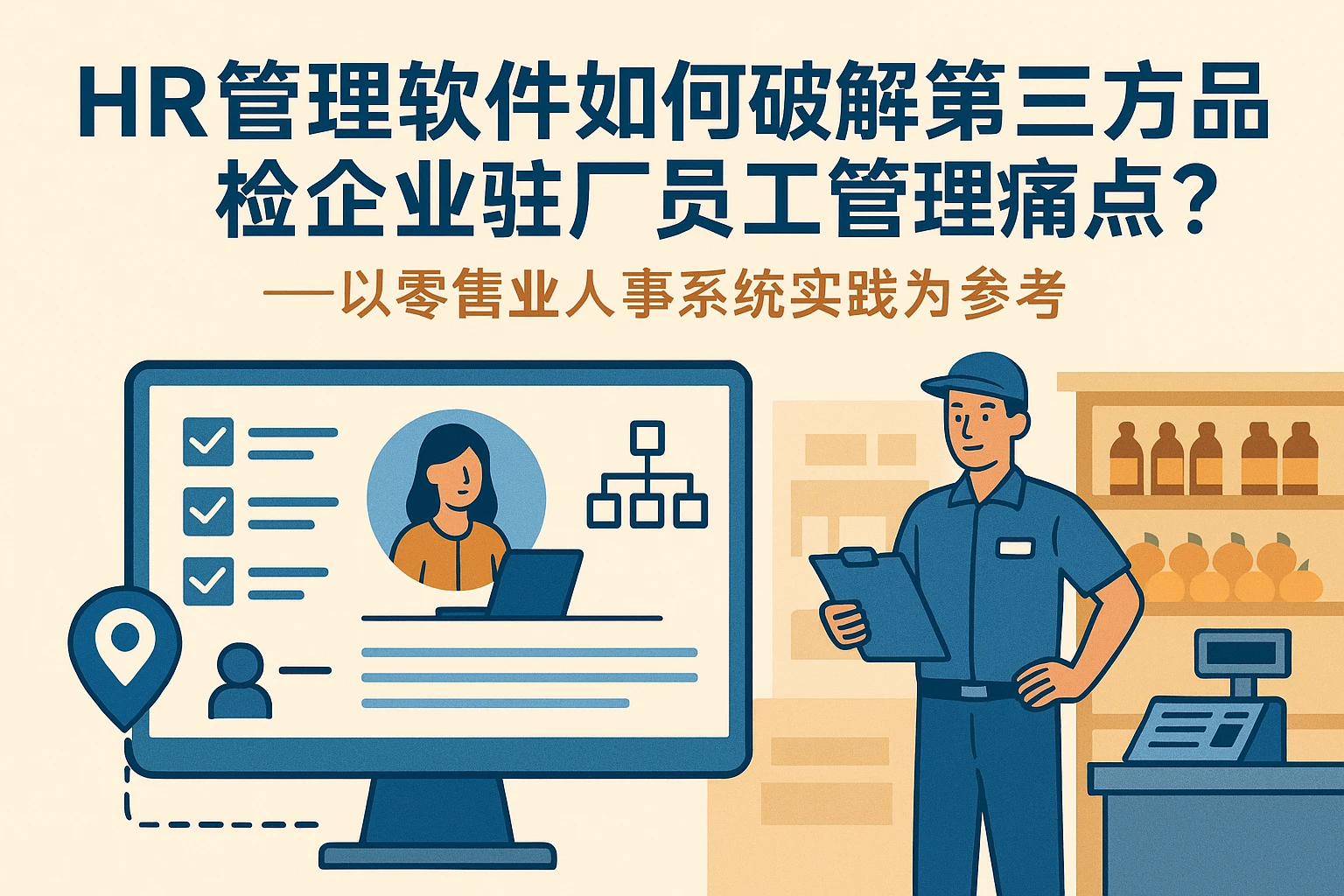 HR管理软件如何破解第三方品检企业驻厂员工管理痛点？——以零售业人事系统实践为参考