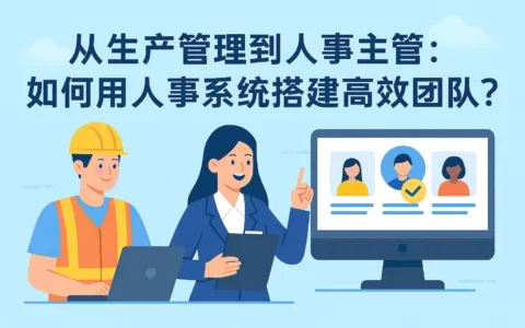 从生产管理到人事主管：如何用人事系统搭建高效团队？