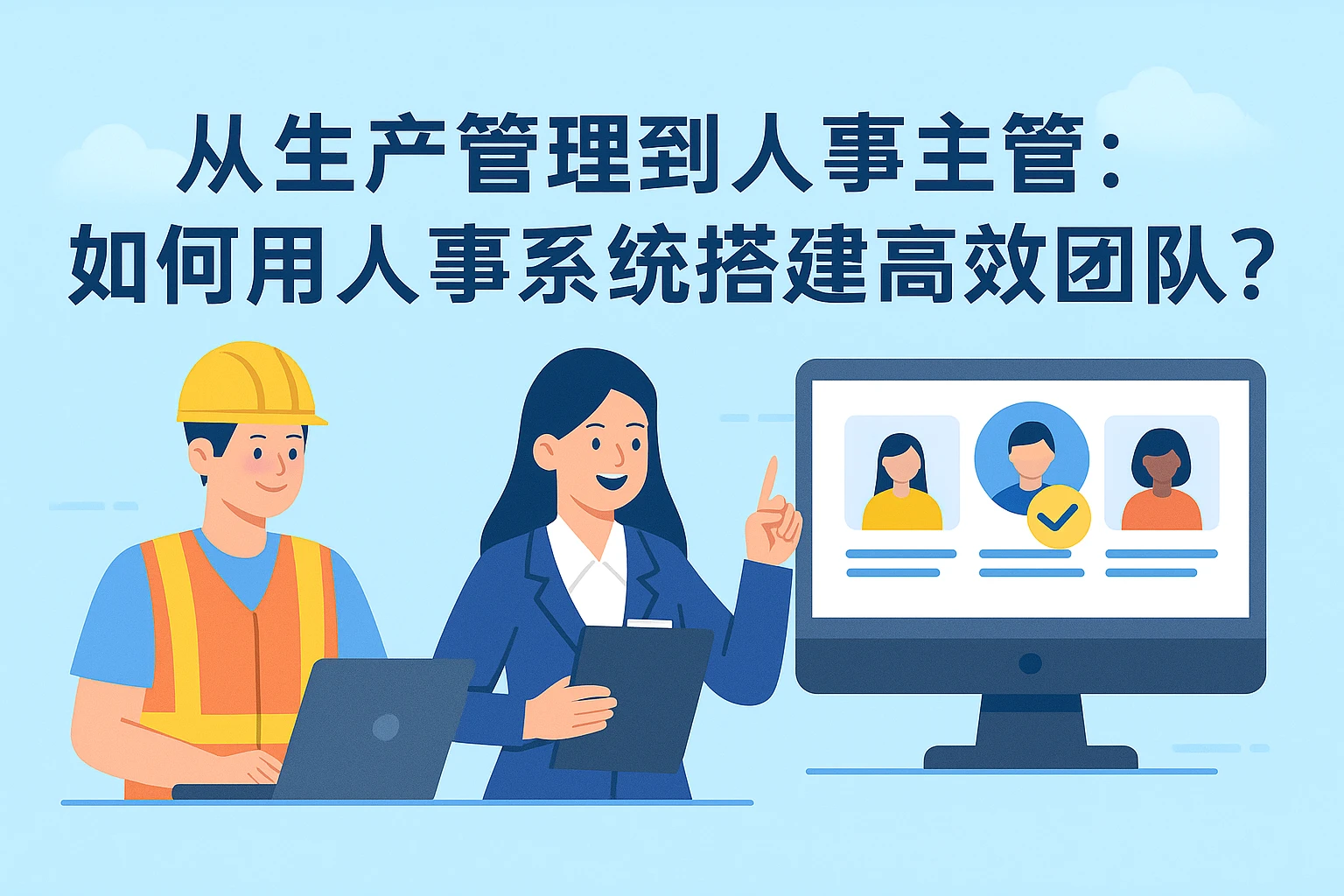 从生产管理到人事主管：如何用人事系统搭建高效团队？