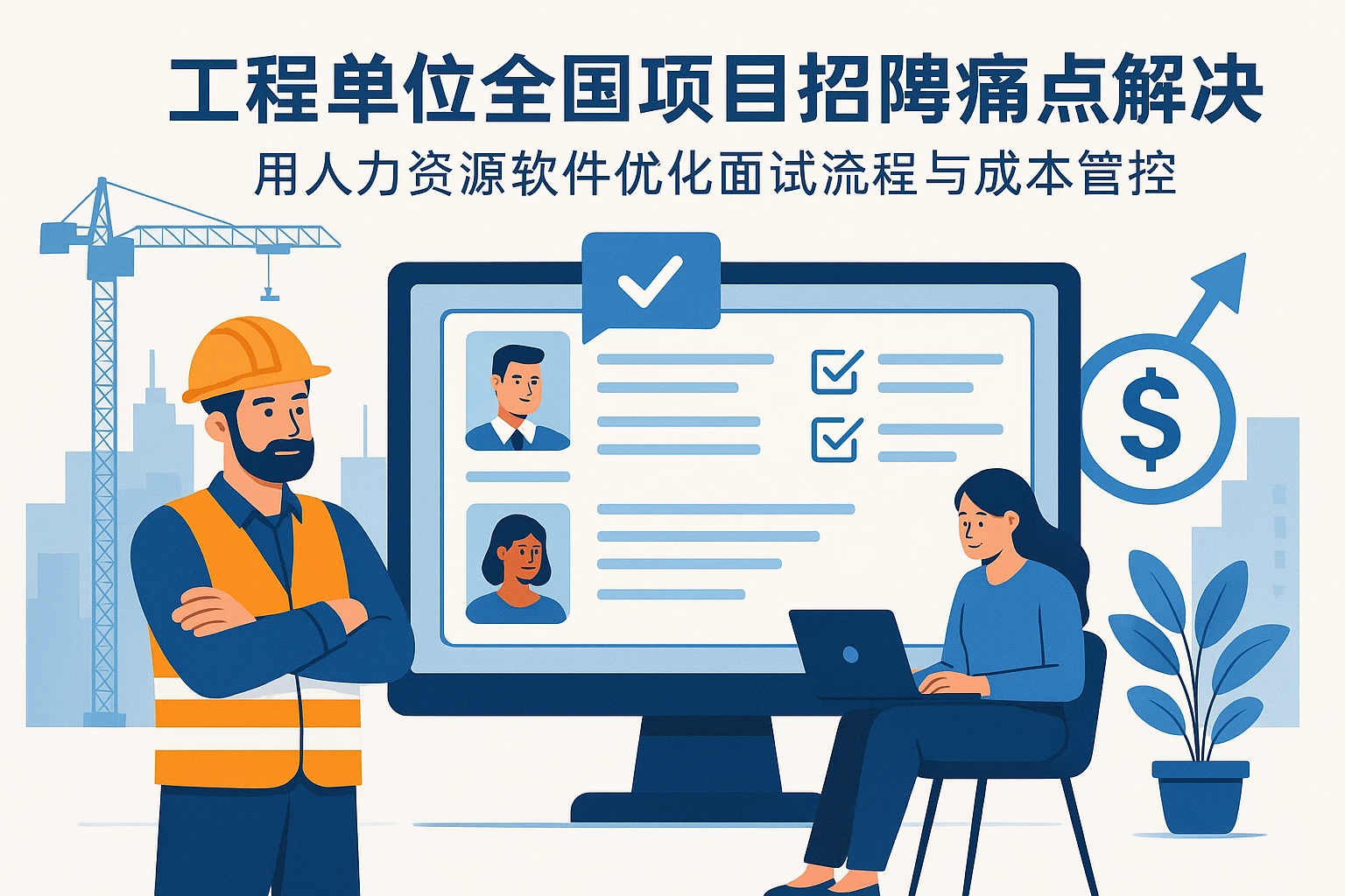 工程单位全国项目招聘痛点解决：用人力资源软件优化面试流程与成本管控