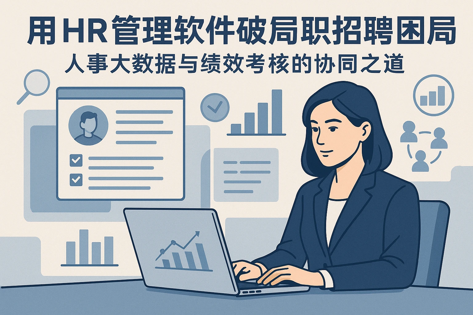 用HR管理软件破解文职招聘困局：人事大数据与绩效考核的协同之道