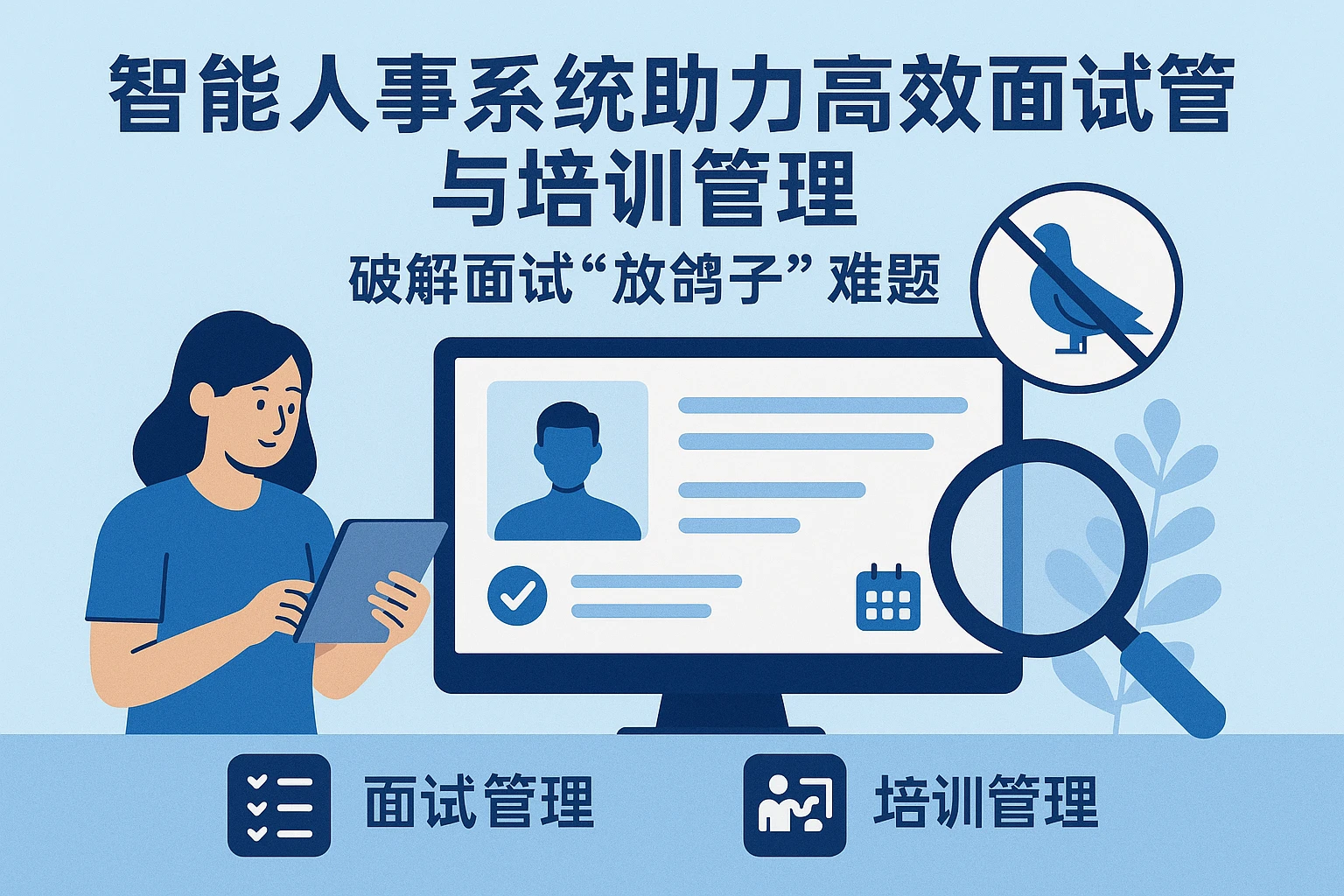 智能人事系统助力高效面试管理与培训管理——破解面试“放鸽子”难题