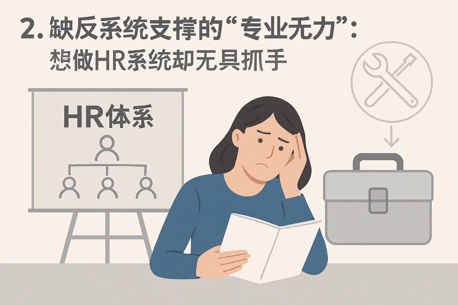 2. 缺乏系统支撑的“专业无力”：想做HR体系却无工具抓手