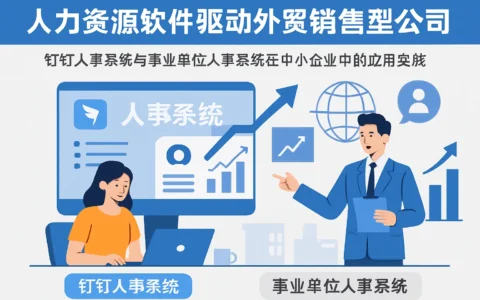 人力资源软件驱动外贸销售型公司变革——钉钉人事系统与事业单位人事系统在中小企业中的应用实践