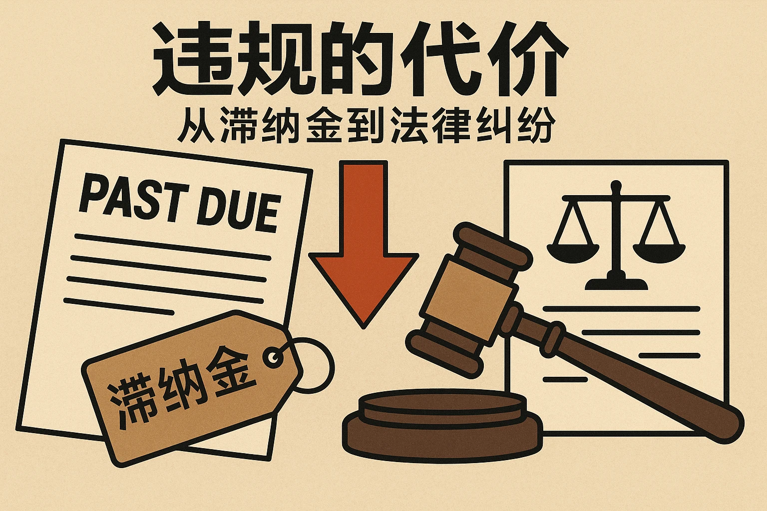 违规的代价：从滞纳金到法律纠纷