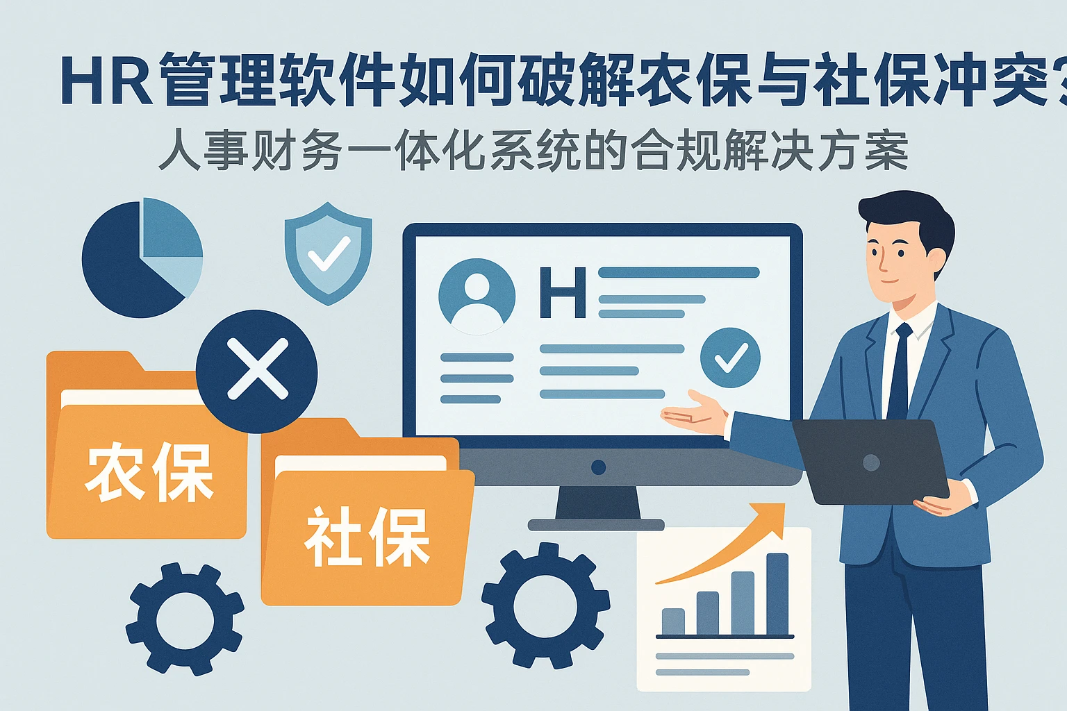 HR管理软件如何破解农保与社保冲突？人事财务一体化系统的合规解决方案