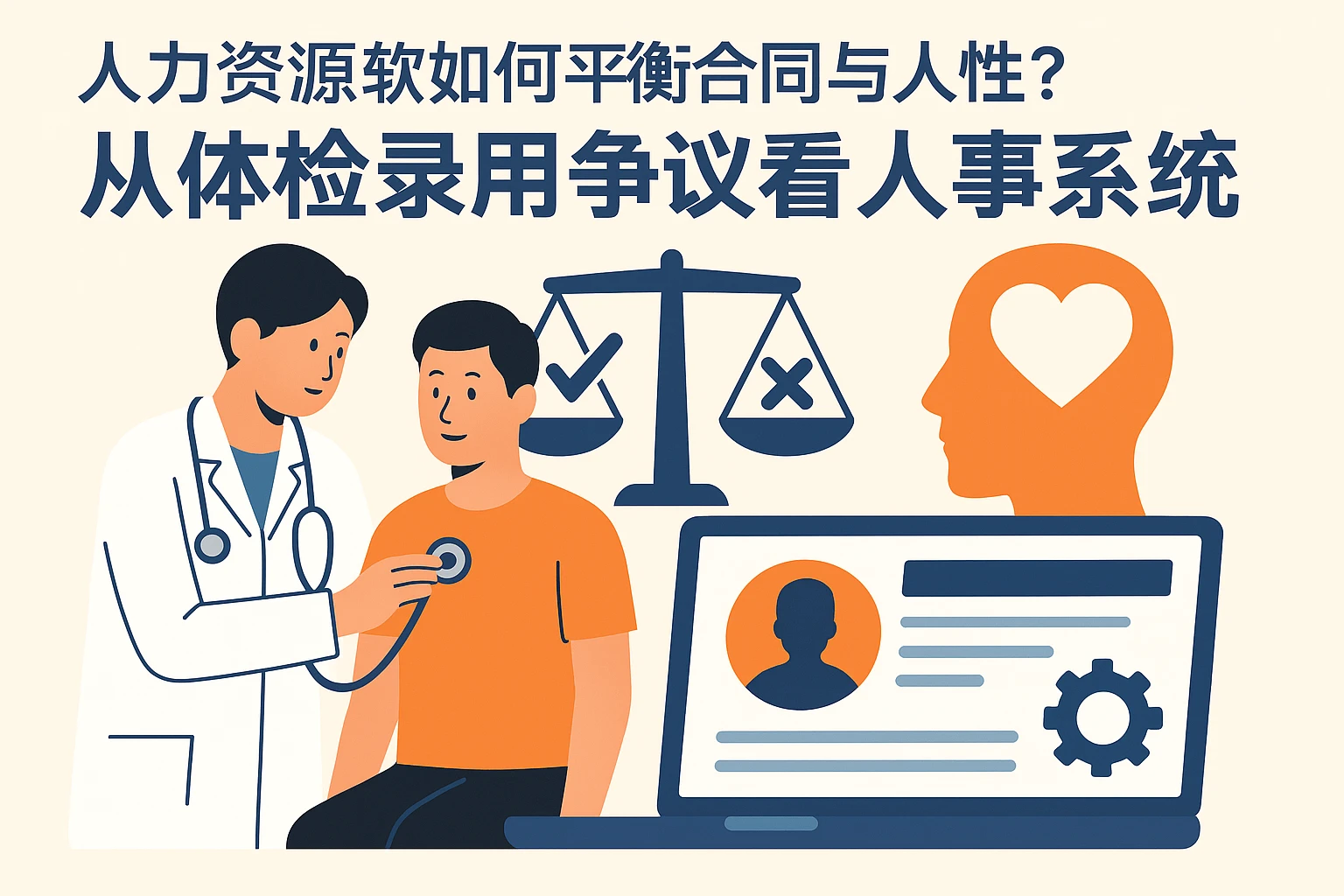 人力资源软件如何平衡合规与人性？从体检录用争议看人事系统的价值