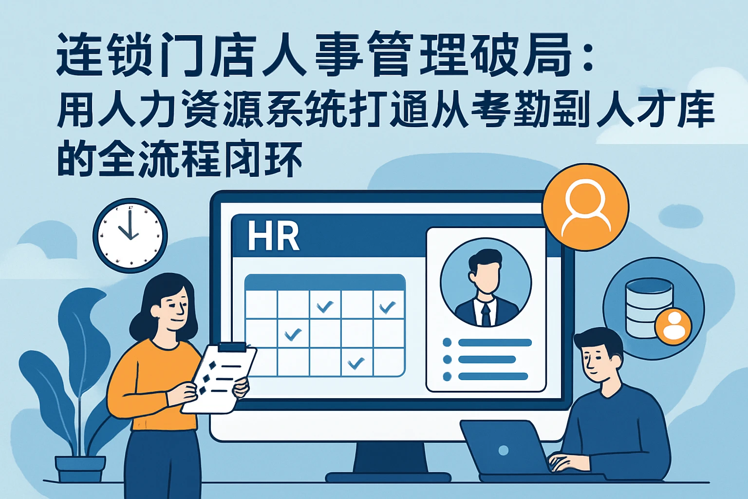 连锁门店人事管理破局：用人力资源系统打通从考勤到人才库的全流程闭环
