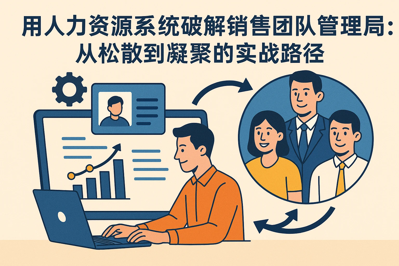 用人力资源系统破解销售团队管理困局：从松散到凝聚的实战路径