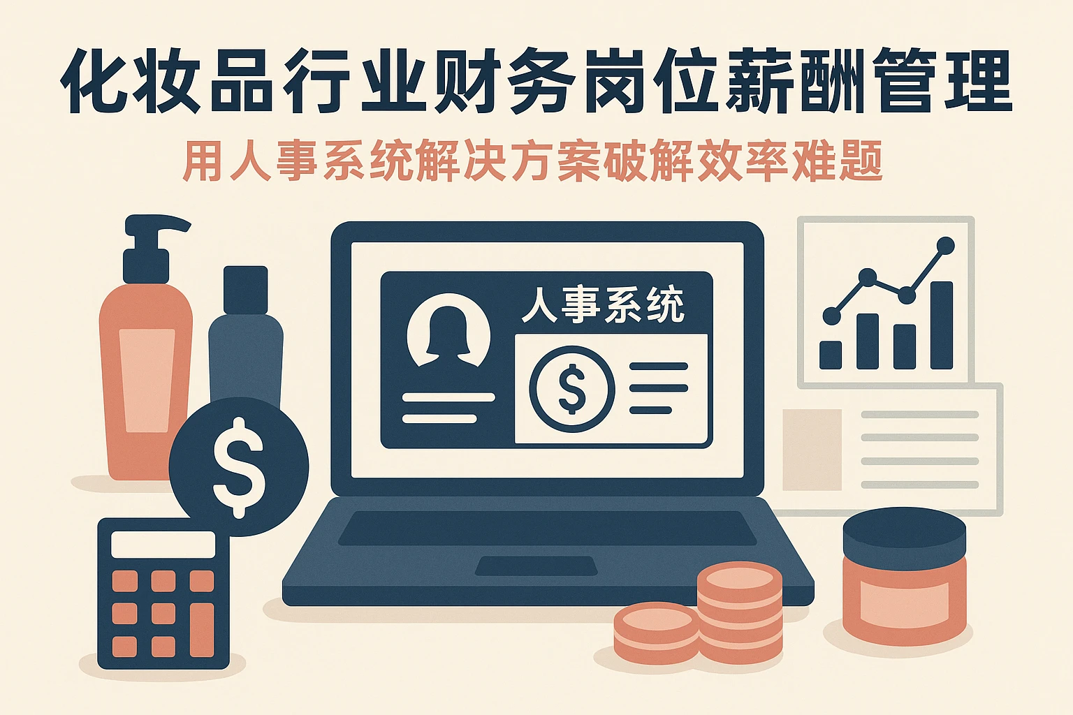 化妆品行业财务岗位薪酬管理：用人事系统解决方案破解效率难题