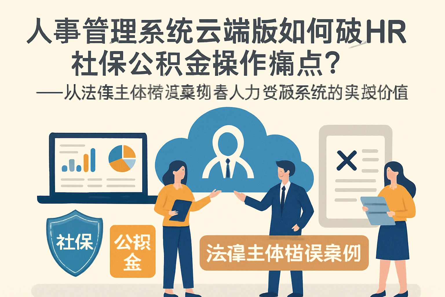 人事管理系统云端版如何破解HR社保公积金操作痛点？——从法律主体错误案例看人力资源系统的实战价值