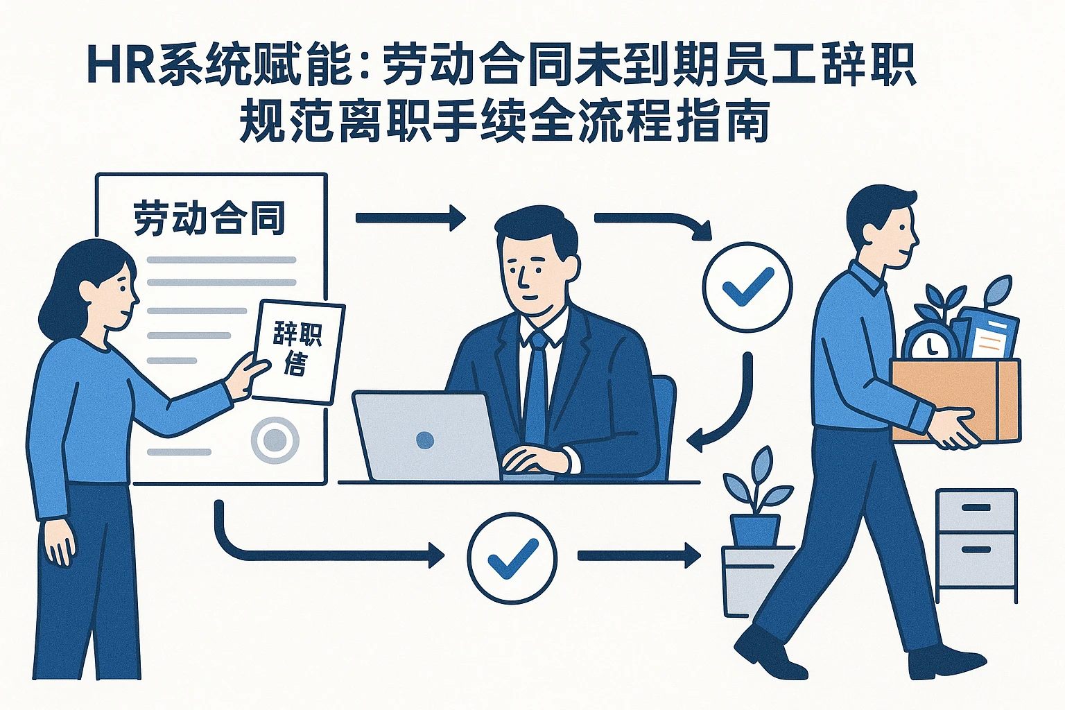 HR系统赋能：劳动合同未到期员工辞职，规范离职手续全流程指南
