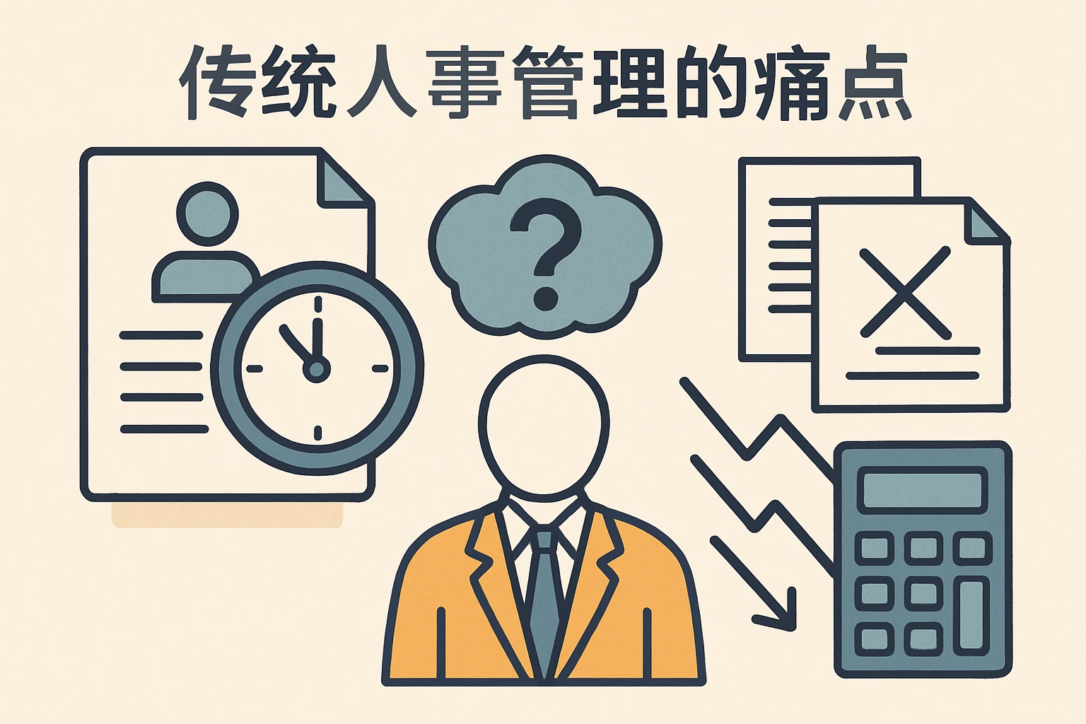 2. 传统人事管理的痛点