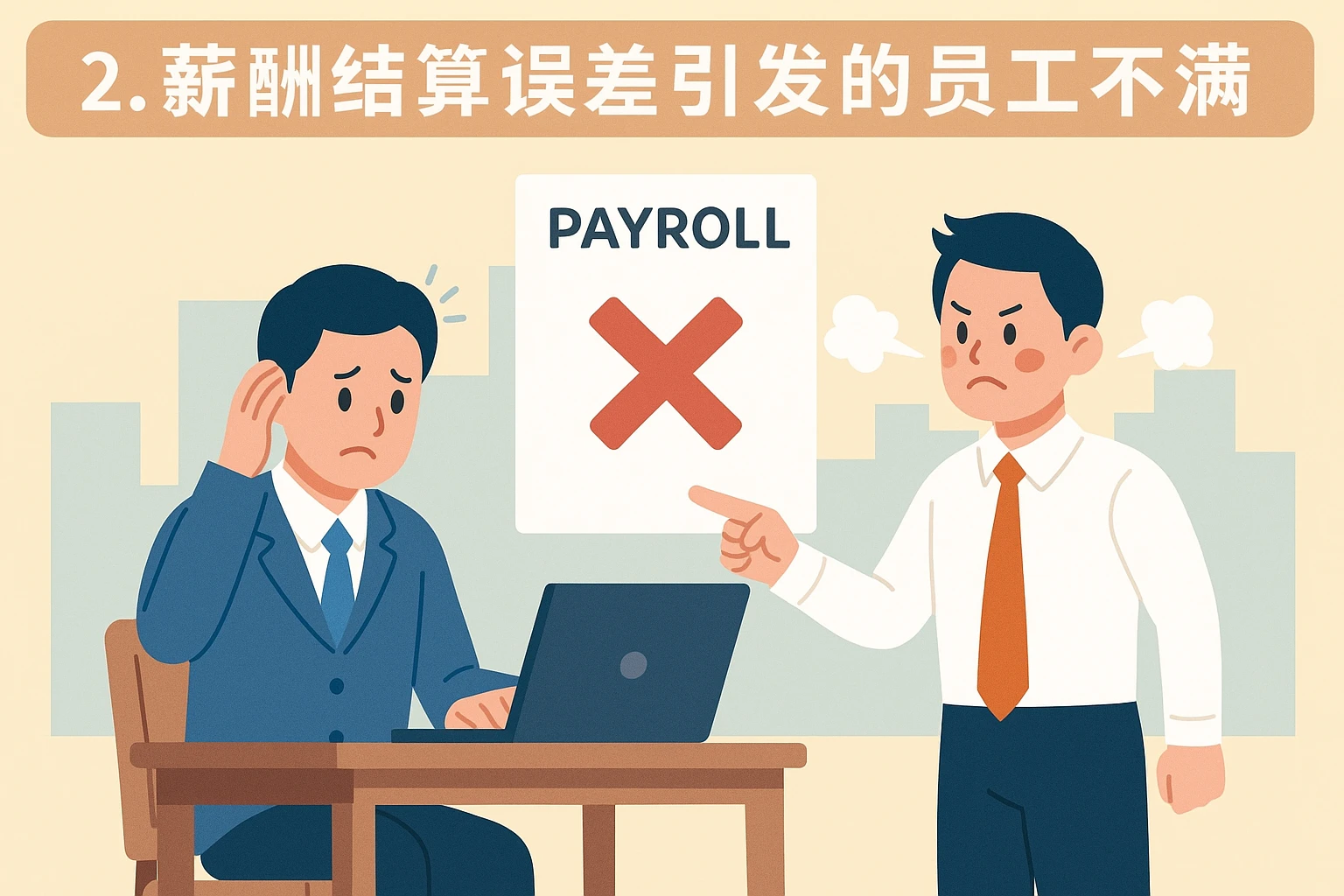 2. 薪酬结算误差引发的员工不满