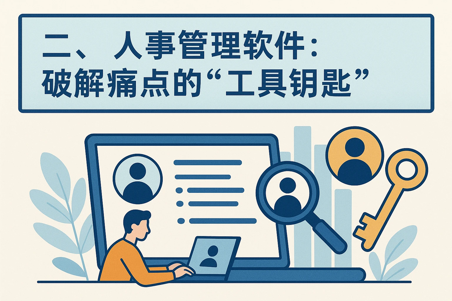 二、人事管理软件：破解痛点的“工具钥匙”