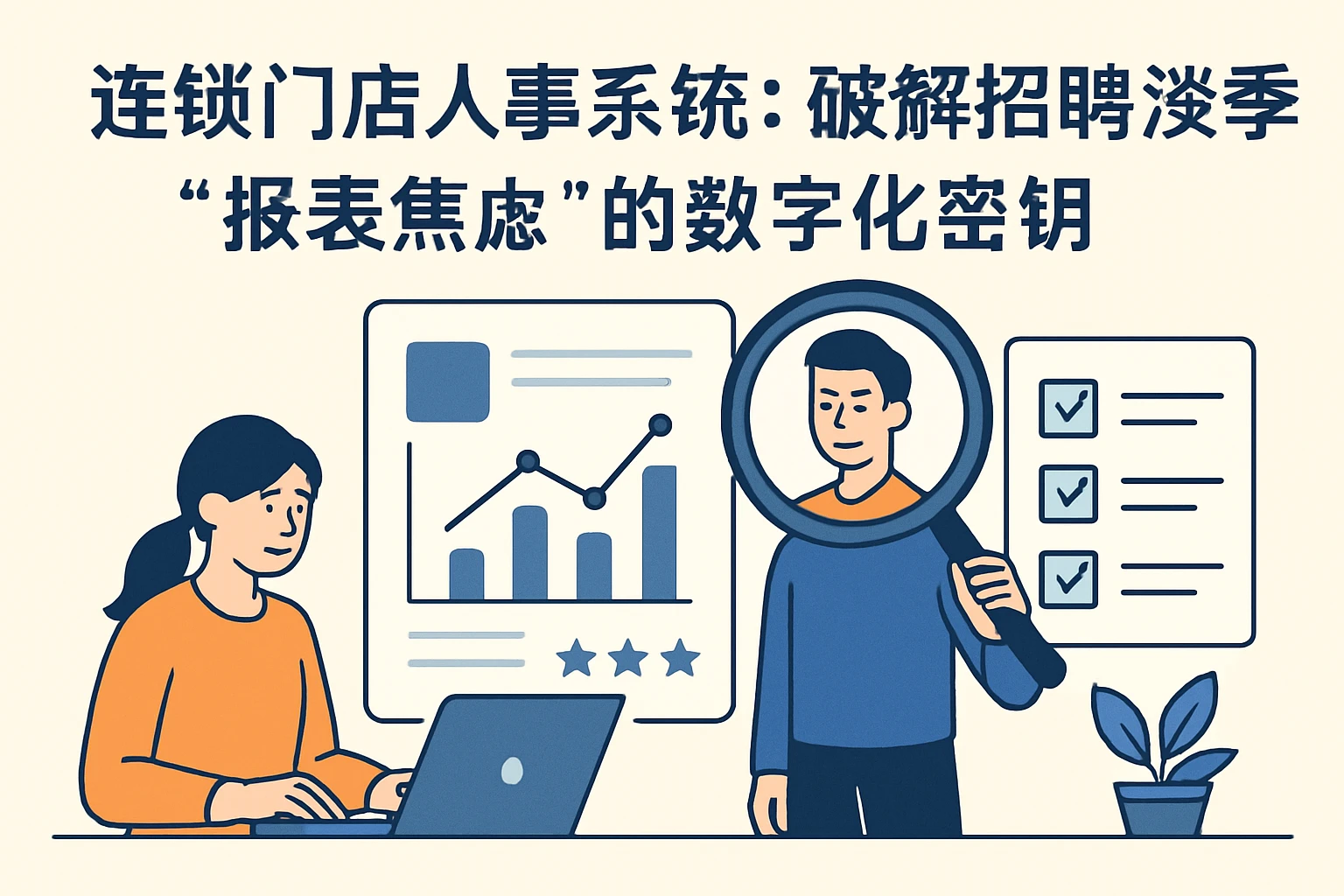 连锁门店人事系统：破解招聘淡季“报表焦虑”的数字化密钥