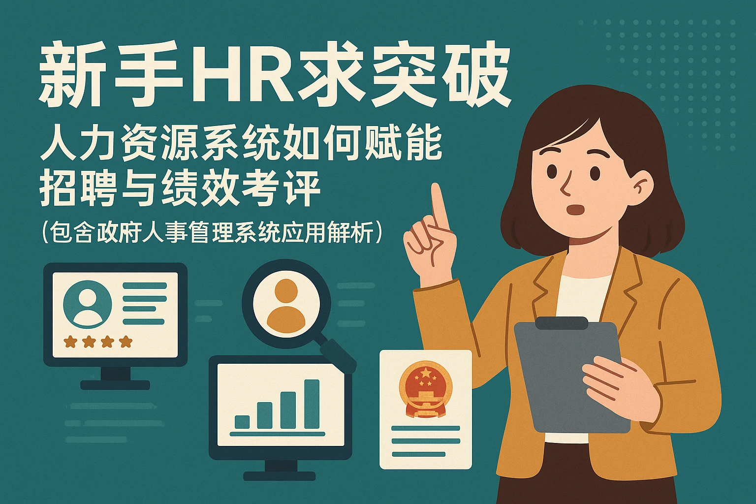 新手HR求突破：人力资源系统如何赋能招聘与绩效考评（包含政府人事管理系统应用解析）