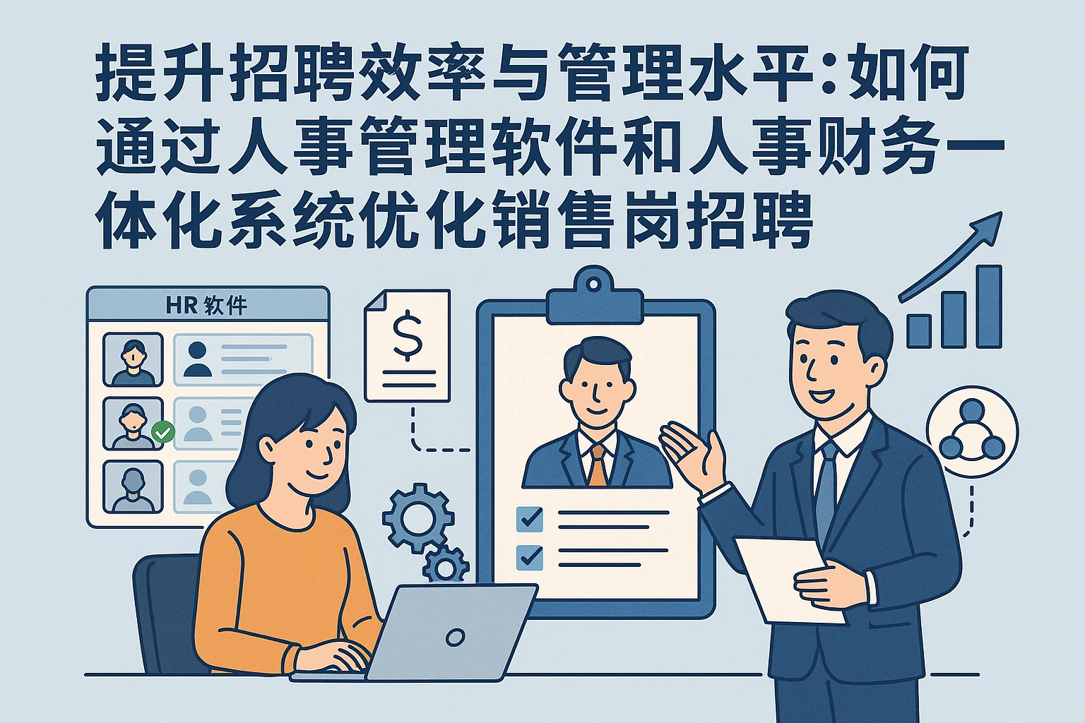 提升招聘效率与管理水平：如何通过人事管理软件和人事财务一体化系统优化销售岗招聘