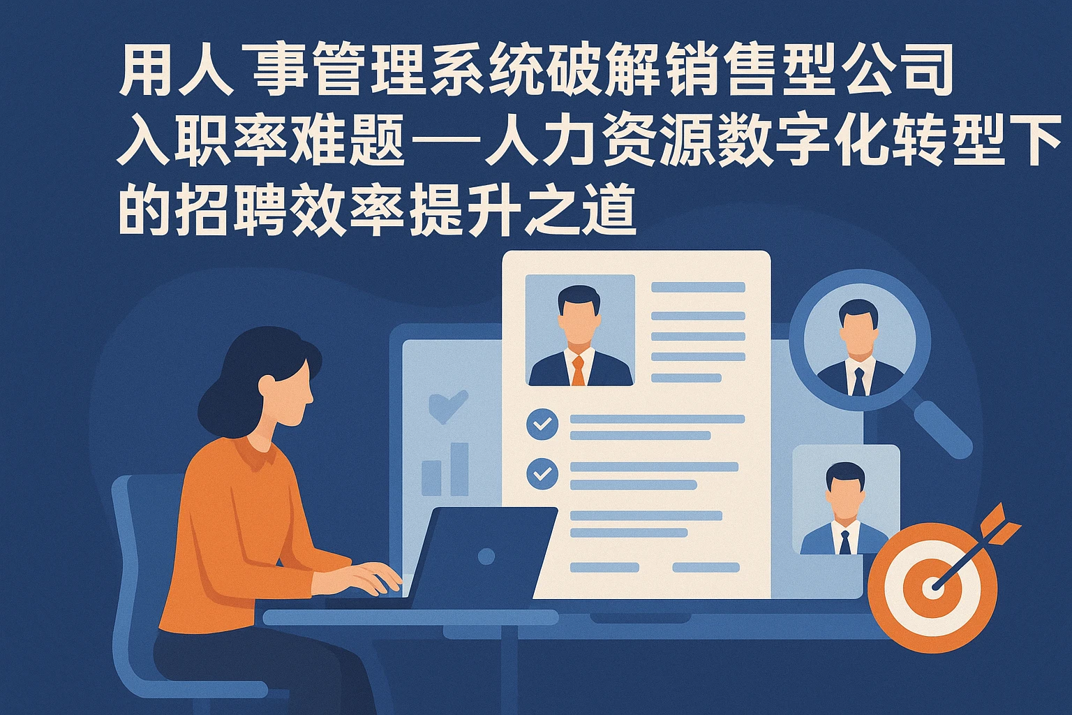 用人事管理系统破解销售型公司入职率难题——人力资源数字化转型下的招聘效率提升之道