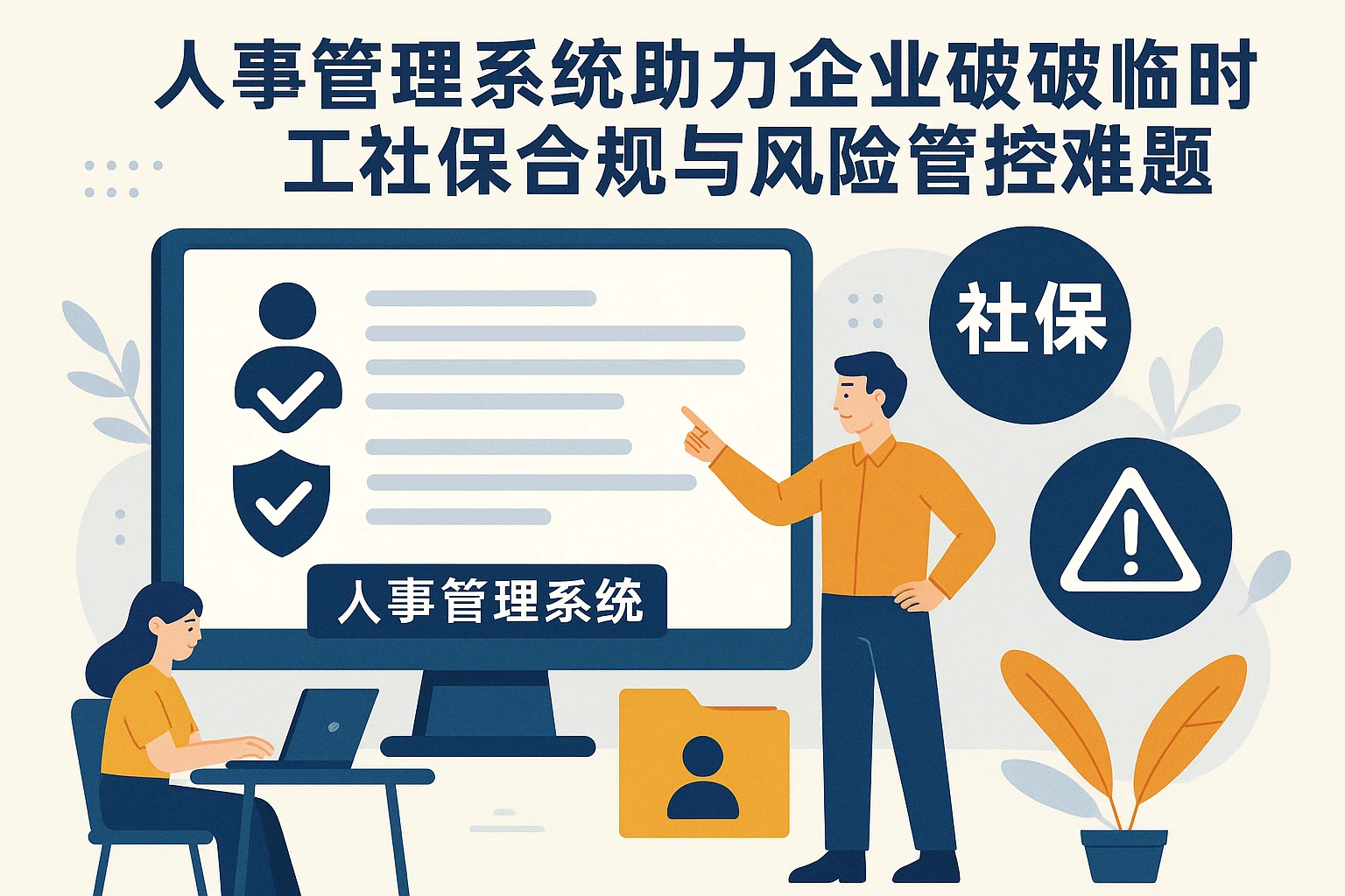 人事管理系统助力企业破解临时工社保合规与风险管控难题