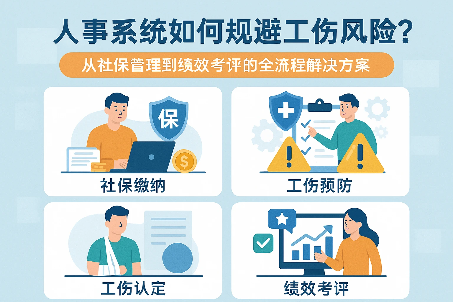 人事系统如何规避工伤风险？从社保管理到绩效考评的全流程解决方案