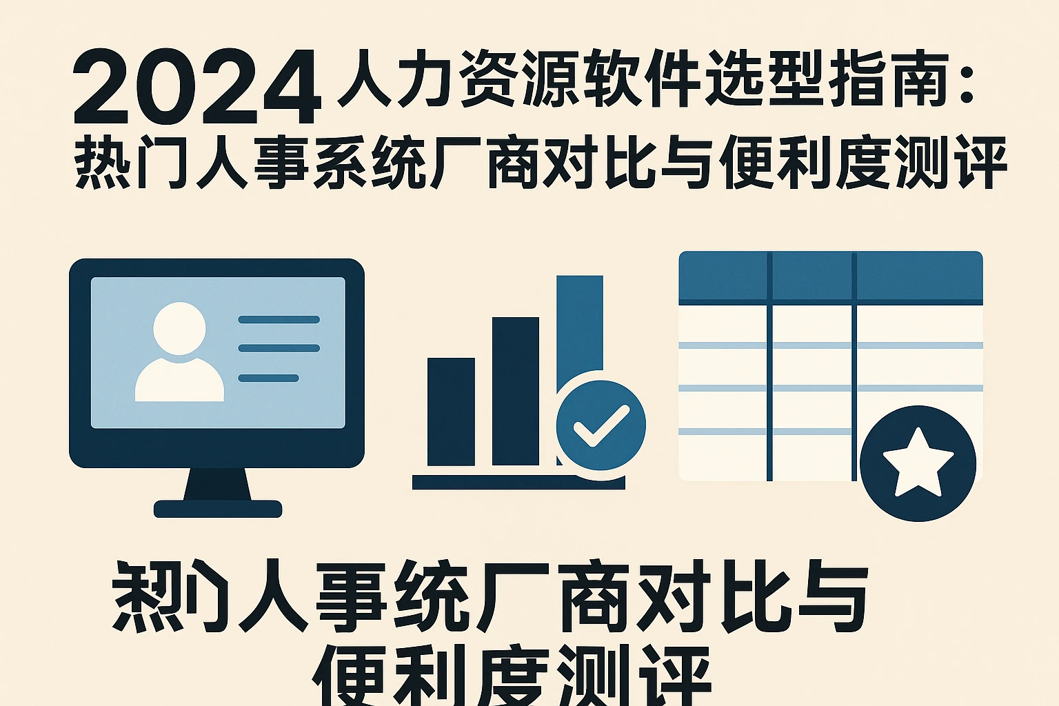 2024人力资源软件选型指南：热门人事系统厂商对比与便利度测评