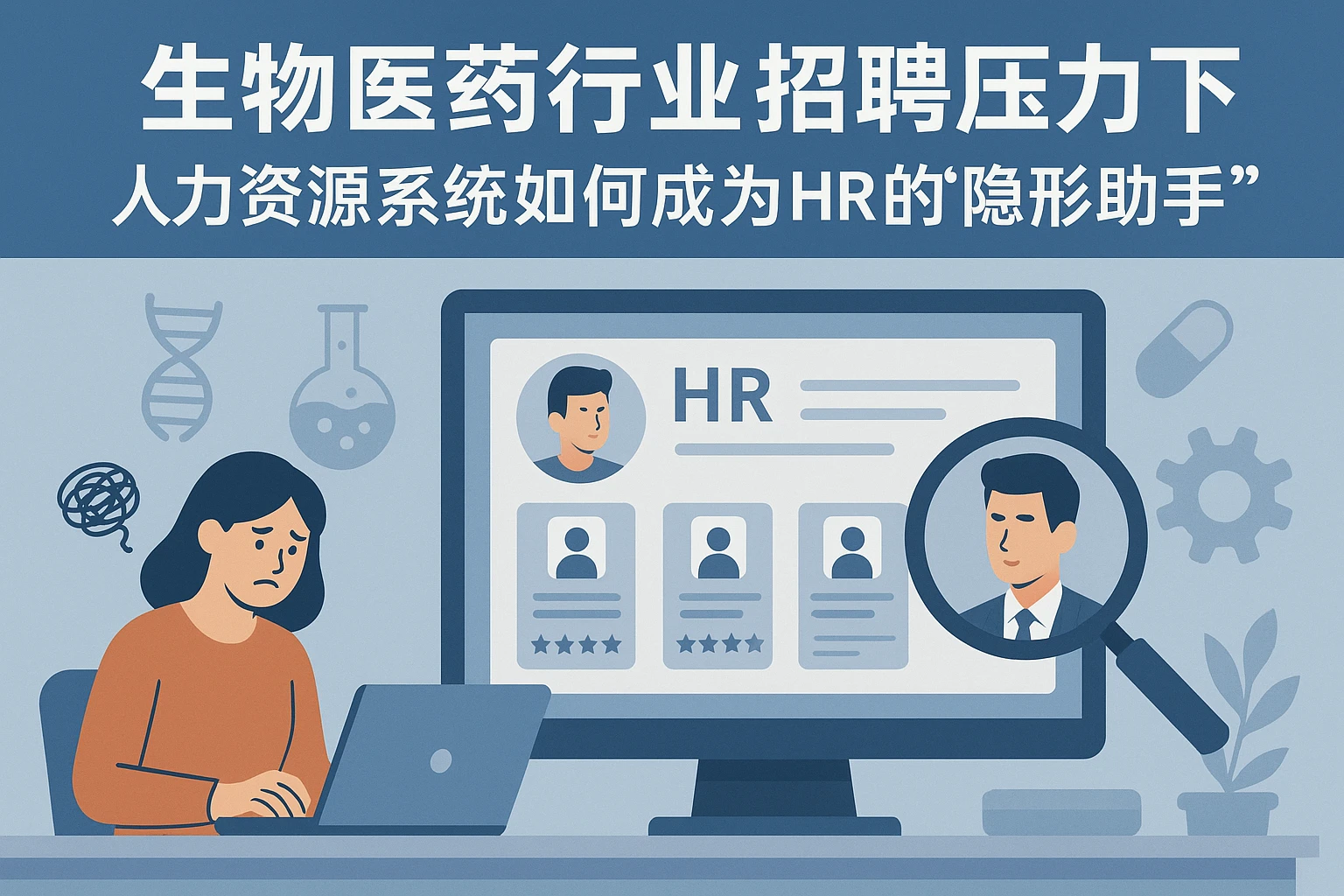 生物医药行业招聘压力下，人力资源系统如何成为HR的“隐形助手”