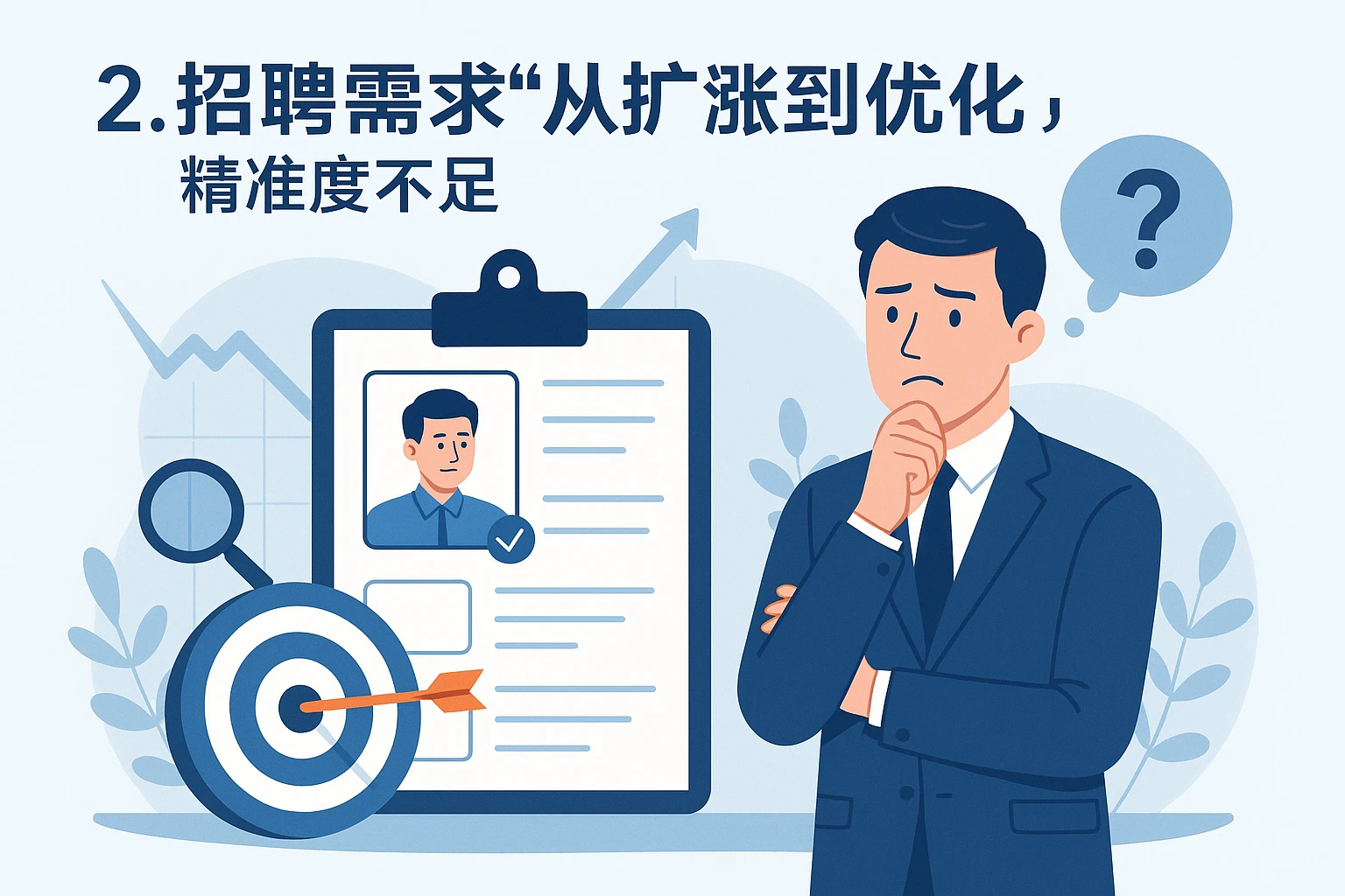 2. 招聘需求“从扩张到优化”，精准度不足