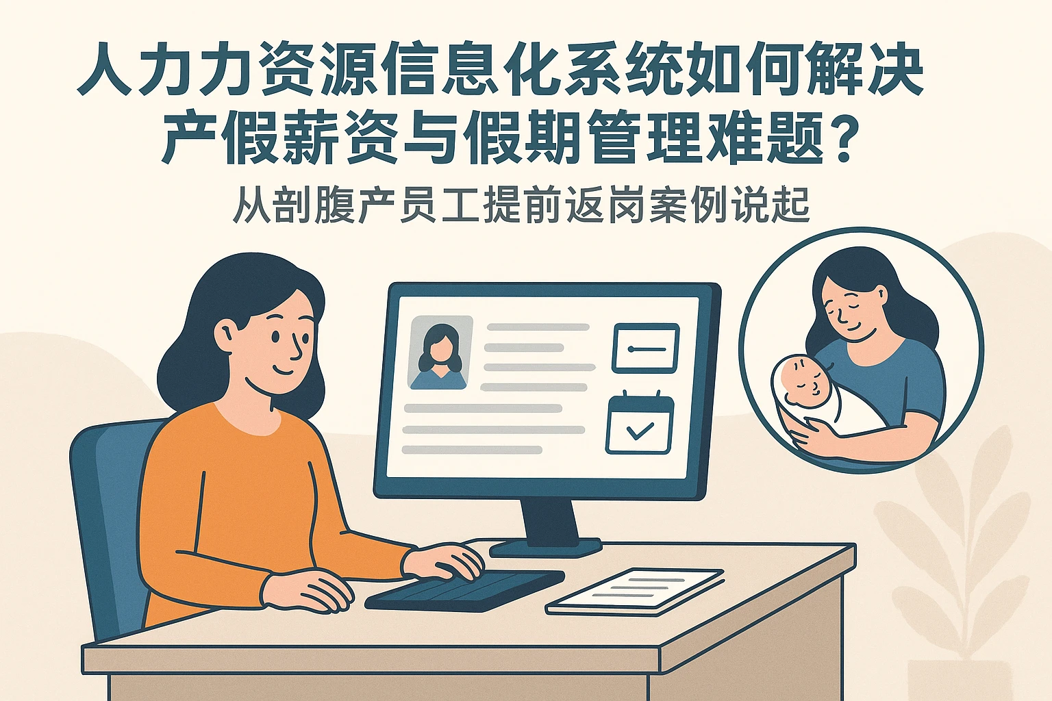 人力资源信息化系统如何解决产假薪资与假期管理难题？——从剖腹产员工提前返岗案例说起
