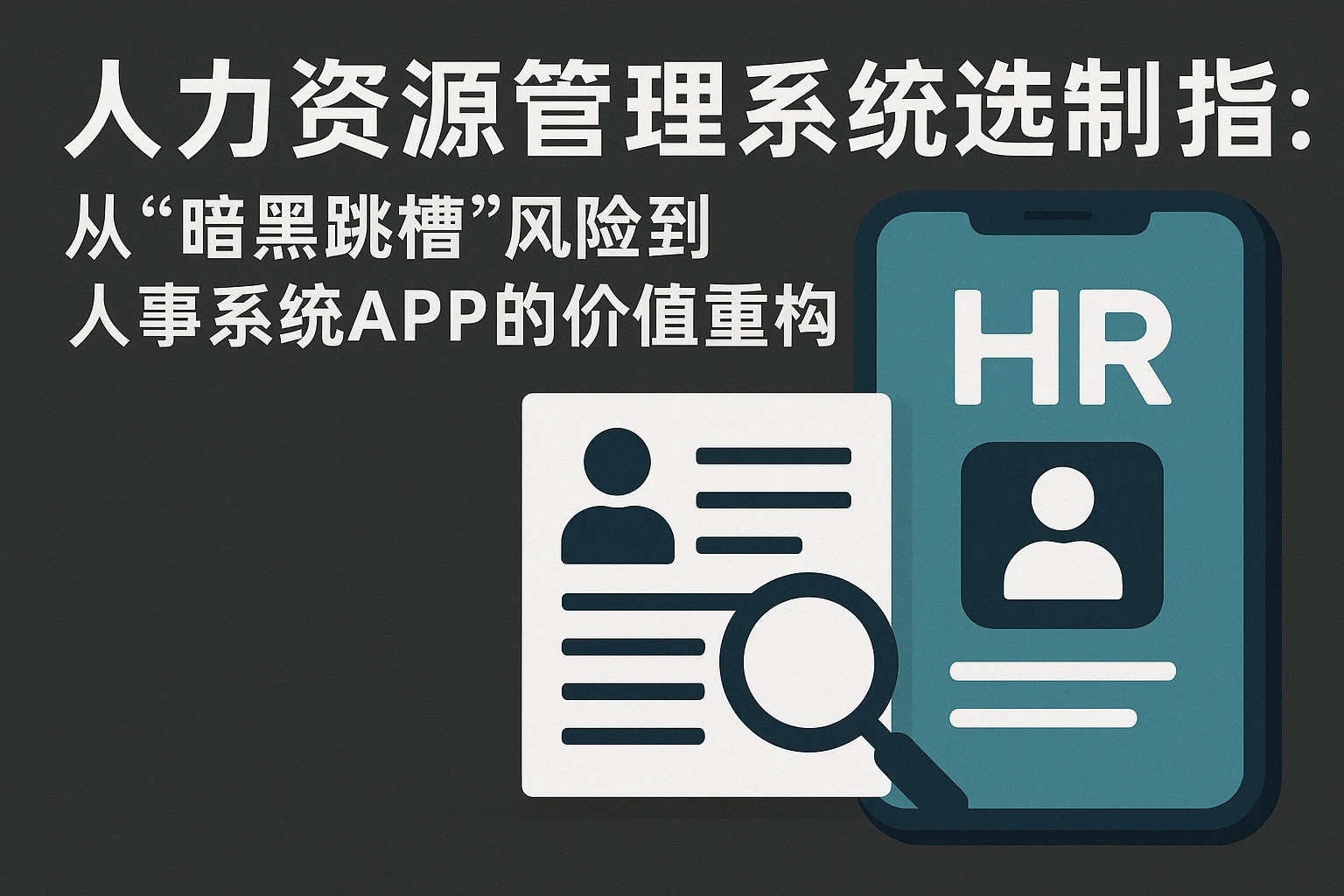 人力资源管理系统选型指南：从“暗黑跳槽”风险到人事系统APP的价值重构