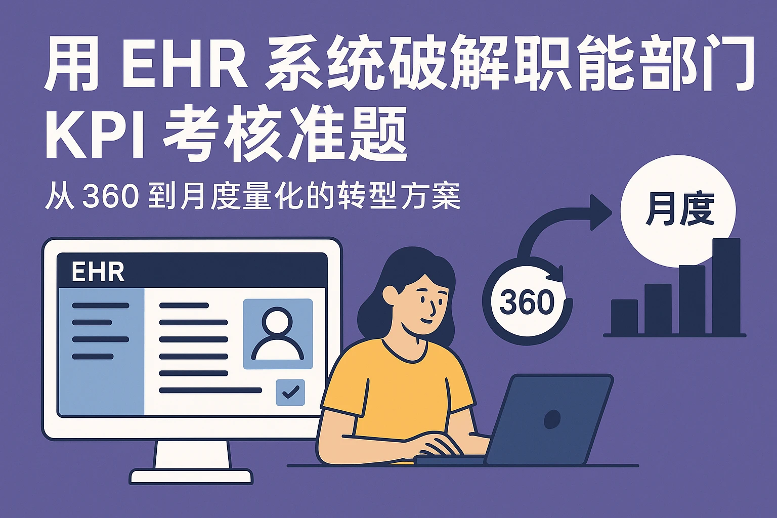 用EHR系统破解职能部门KPI考核难题：从360到月度量化的转型方案
