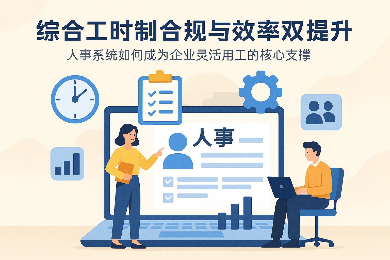 综合工时制合规与效率双提升：人事系统如何成为企业灵活用工的核心支撑